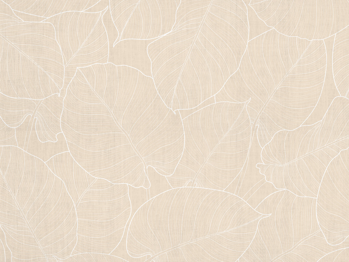 Tapis en vinyle pour intérieur / extérieur - Feuilles sables