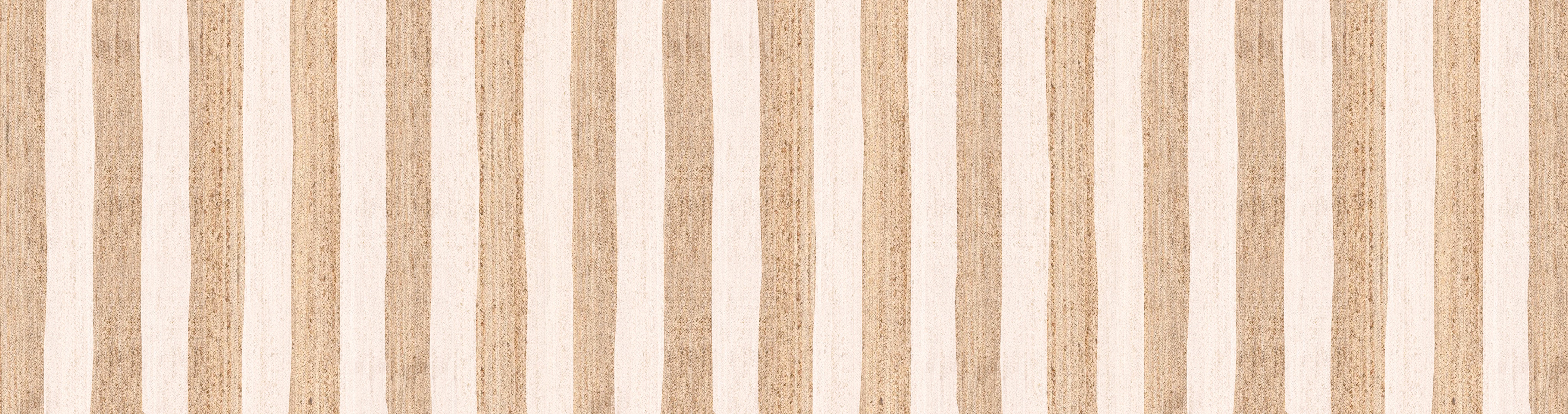 Tapis en vinyle pour intérieur / extérieur - Rayures jute
