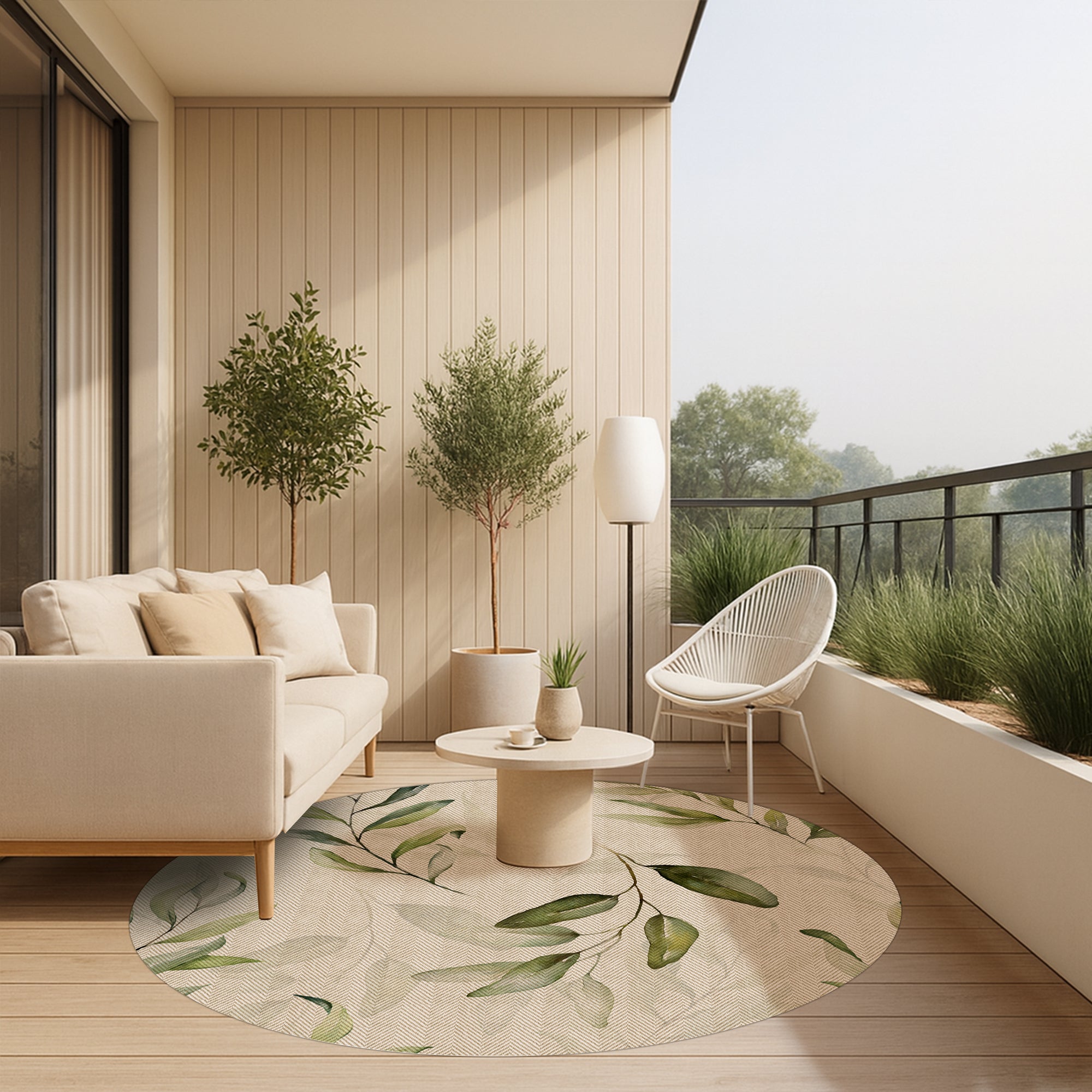 Tapis en vinyle pour intérieur / extérieur - Jardín français