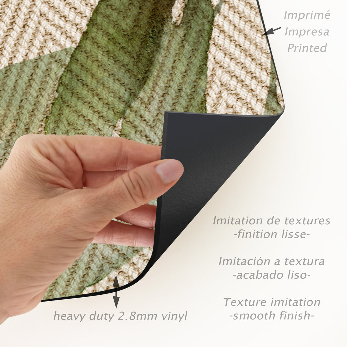 Tapis en vinyle pour intérieur / extérieur - Jardín français