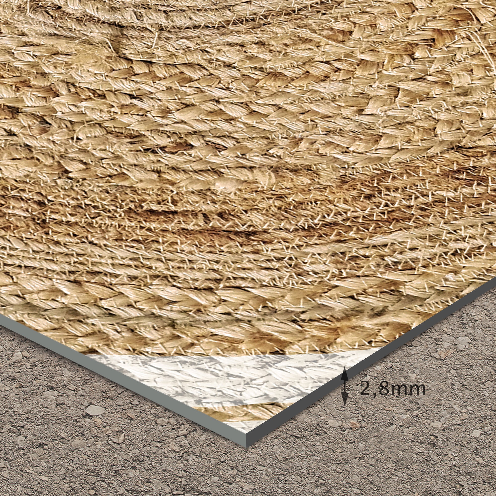 Tapis en vinyle pour intérieur / extérieur - Carthagène blanc