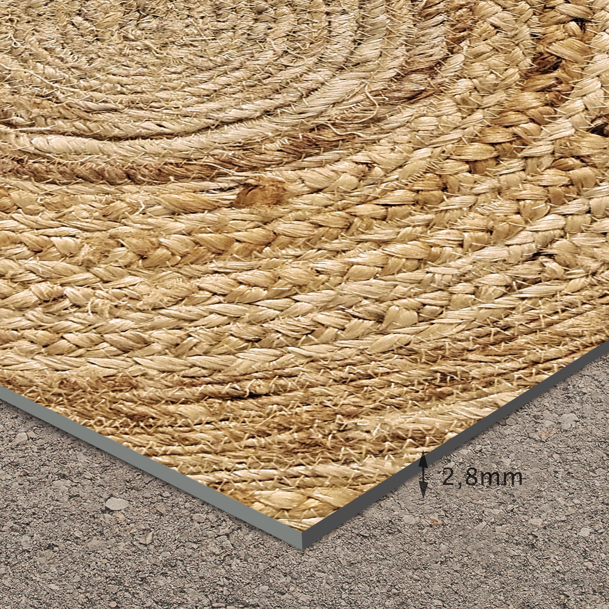 Tapis en vinyle pour intérieur / extérieur - Carthagène jaune