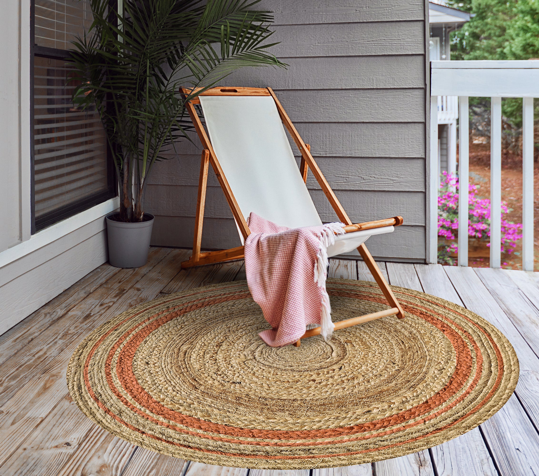 Tapis en pour intérieur / extérieur - Carthagène corail