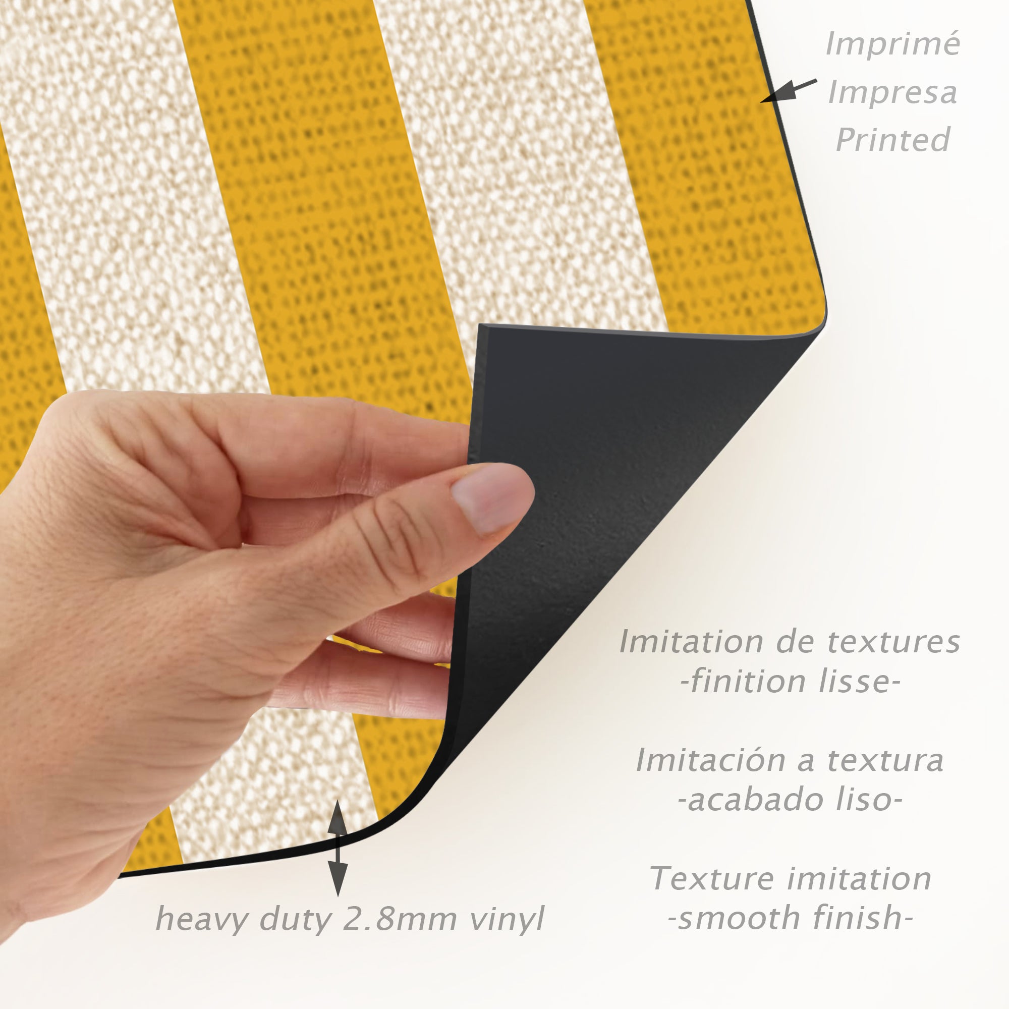Tapis en vinyle pour intérieur / extérieur - Moutarde