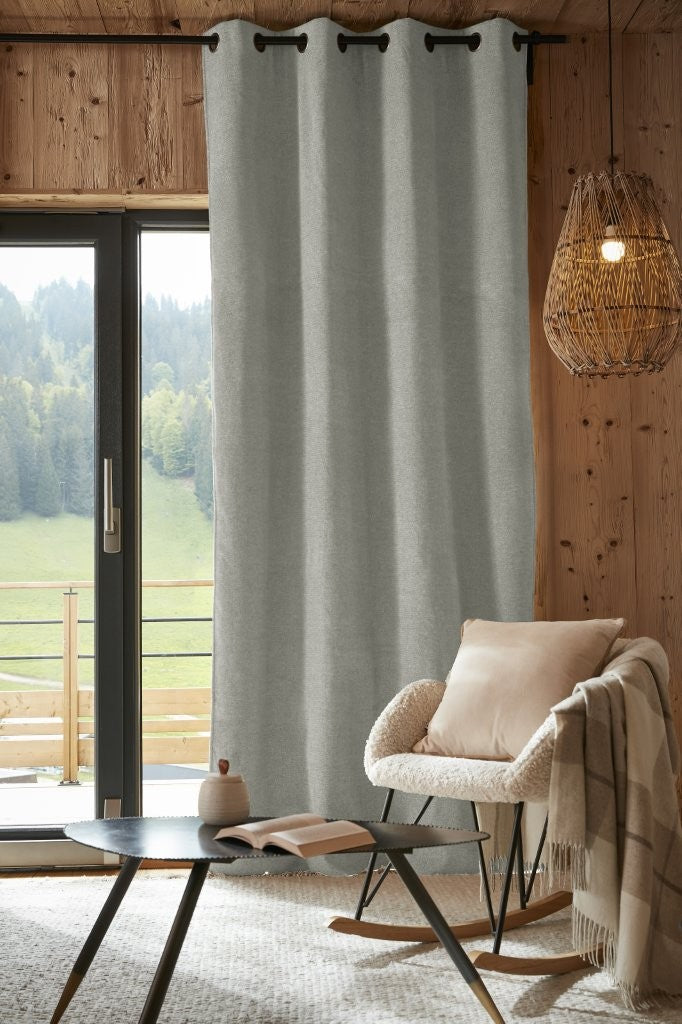 Rideau 140 x 240 cm Occultant + polaire BJORN Eucalyptus