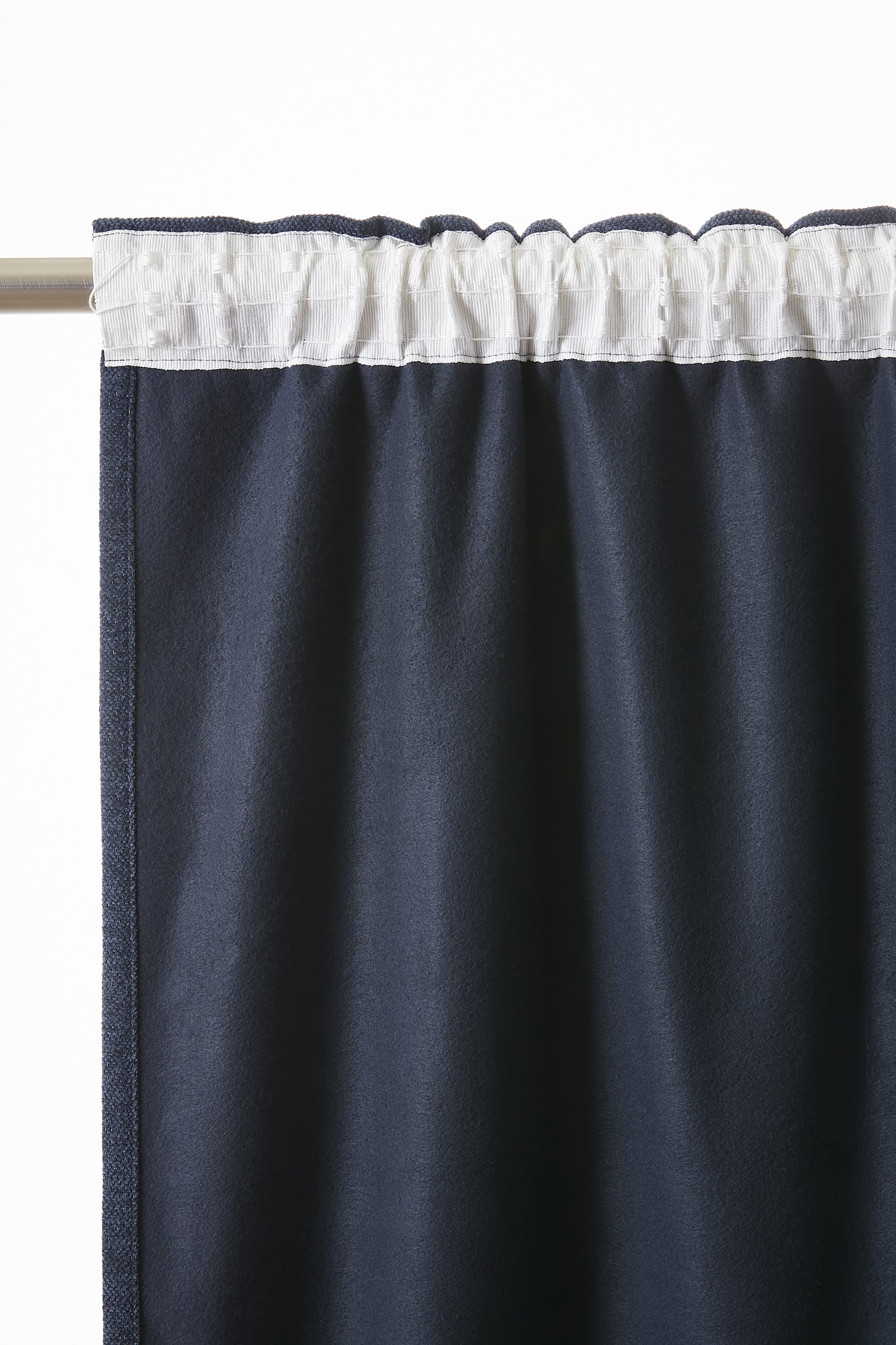 Rideau galon fronceur 140 x 260 cm Occultant + polaire BJORN Minuit