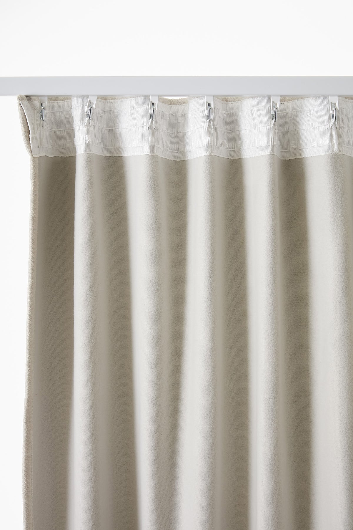 Rideau galon fronceur 140 x 260 cm Occultant + polaire BJORN Pampa