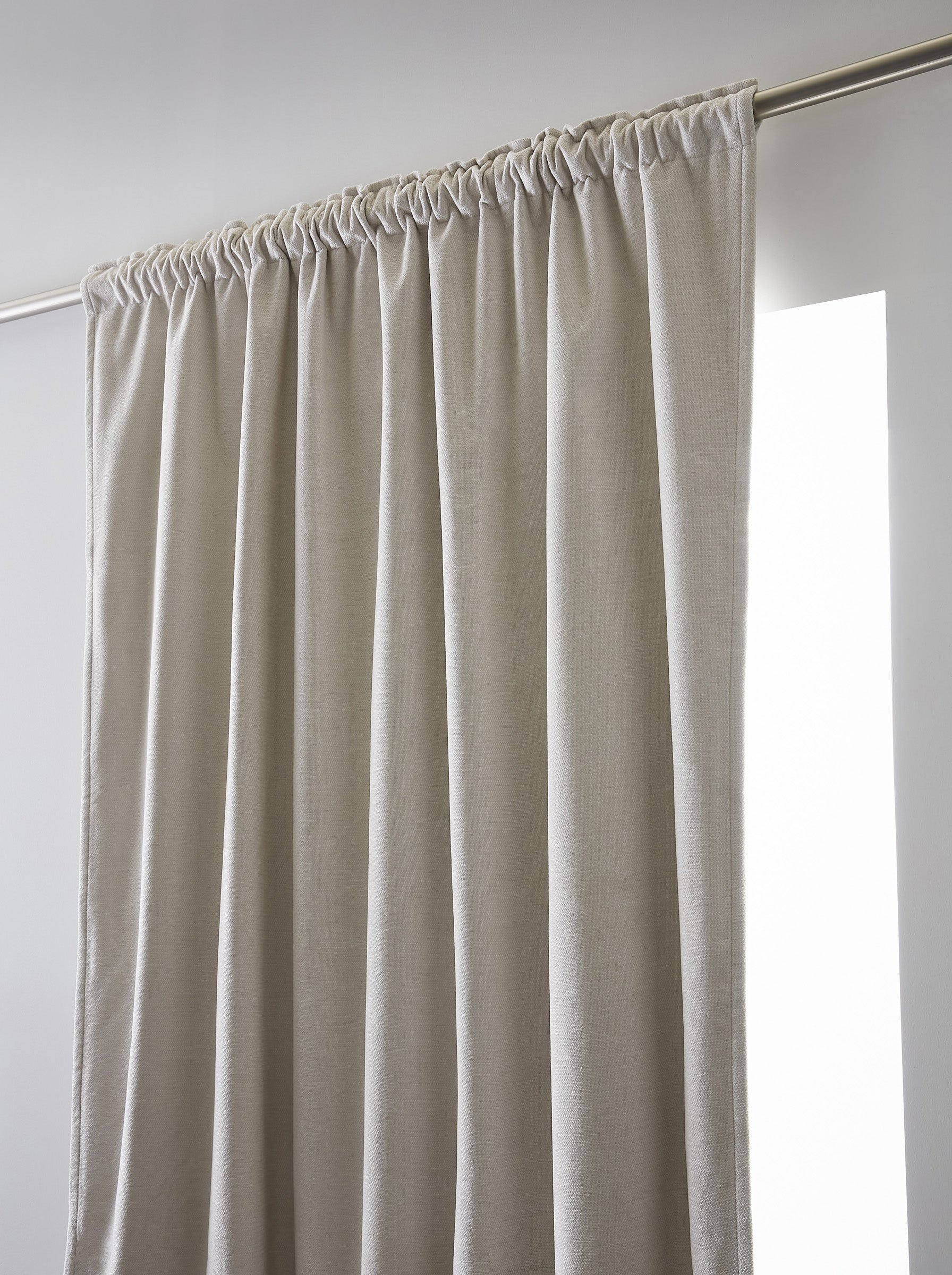 Rideau galon fronceur 140 x 260 cm Occultant + polaire BJORN Pampa