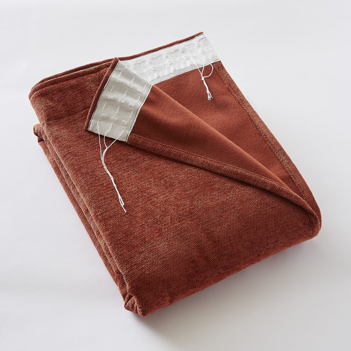 Rideau galon fronceur 140 x 260 cm Occultant + polaire BJORN Terracotta