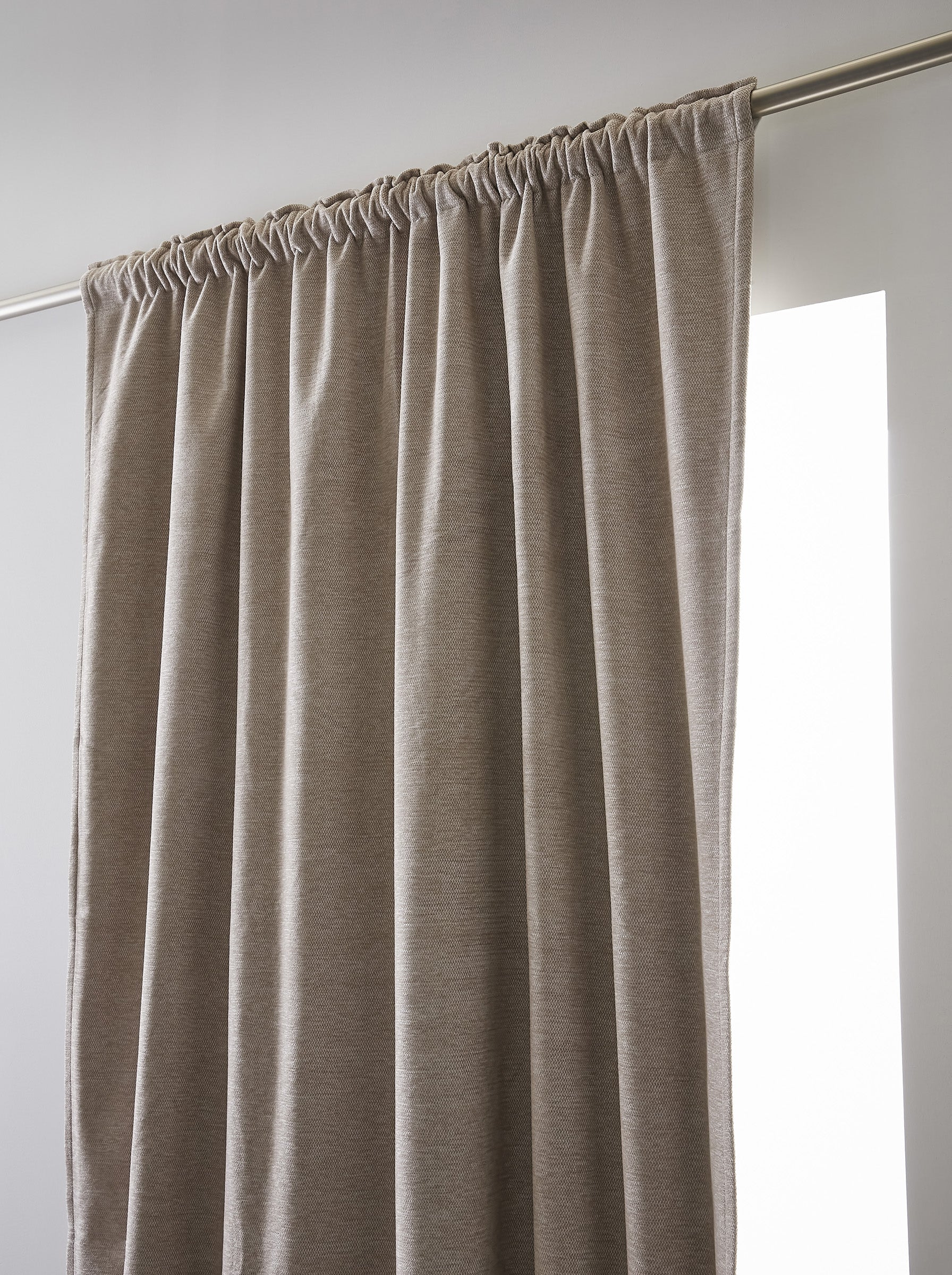 Rideau galon fronceur 140 x 260 cm Occultant + polaire BJORN Lin