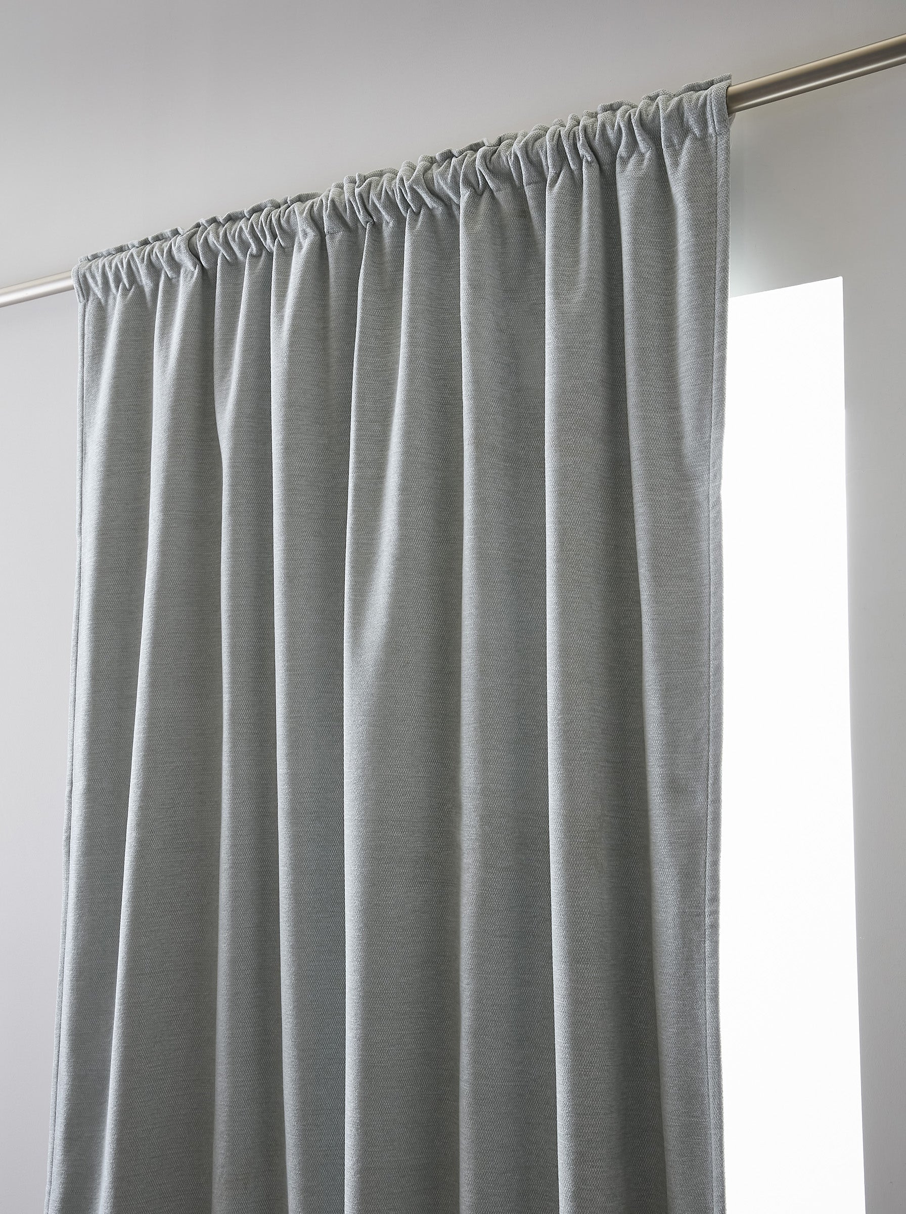 Rideau galon fronceur 140 x 260 cm Occultant + polaire BJORN Eucalyptus
