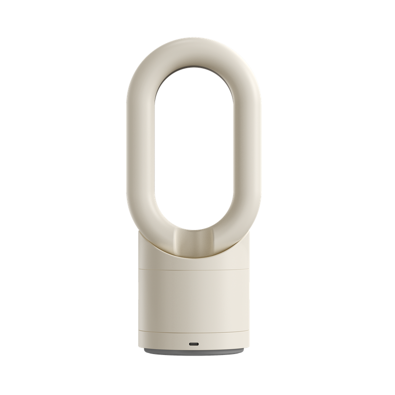 Ventilateur brumisateur sans pale beige sans fil