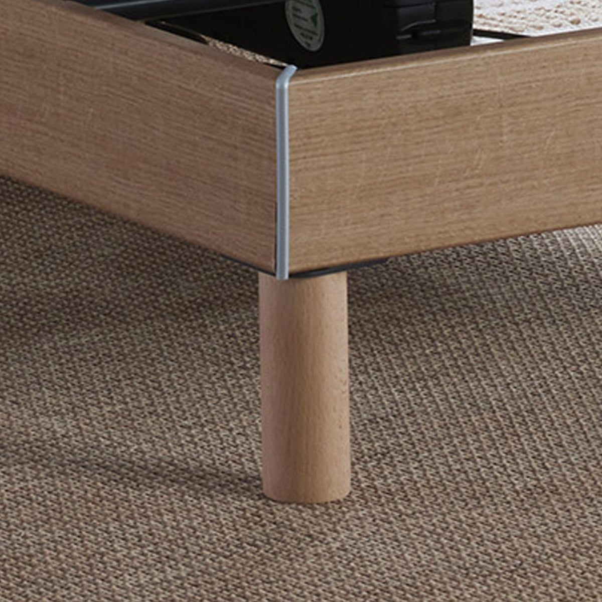 Ensemble literie électrique relaxation à plots + Matelas mousse HR35 2x90 x 200