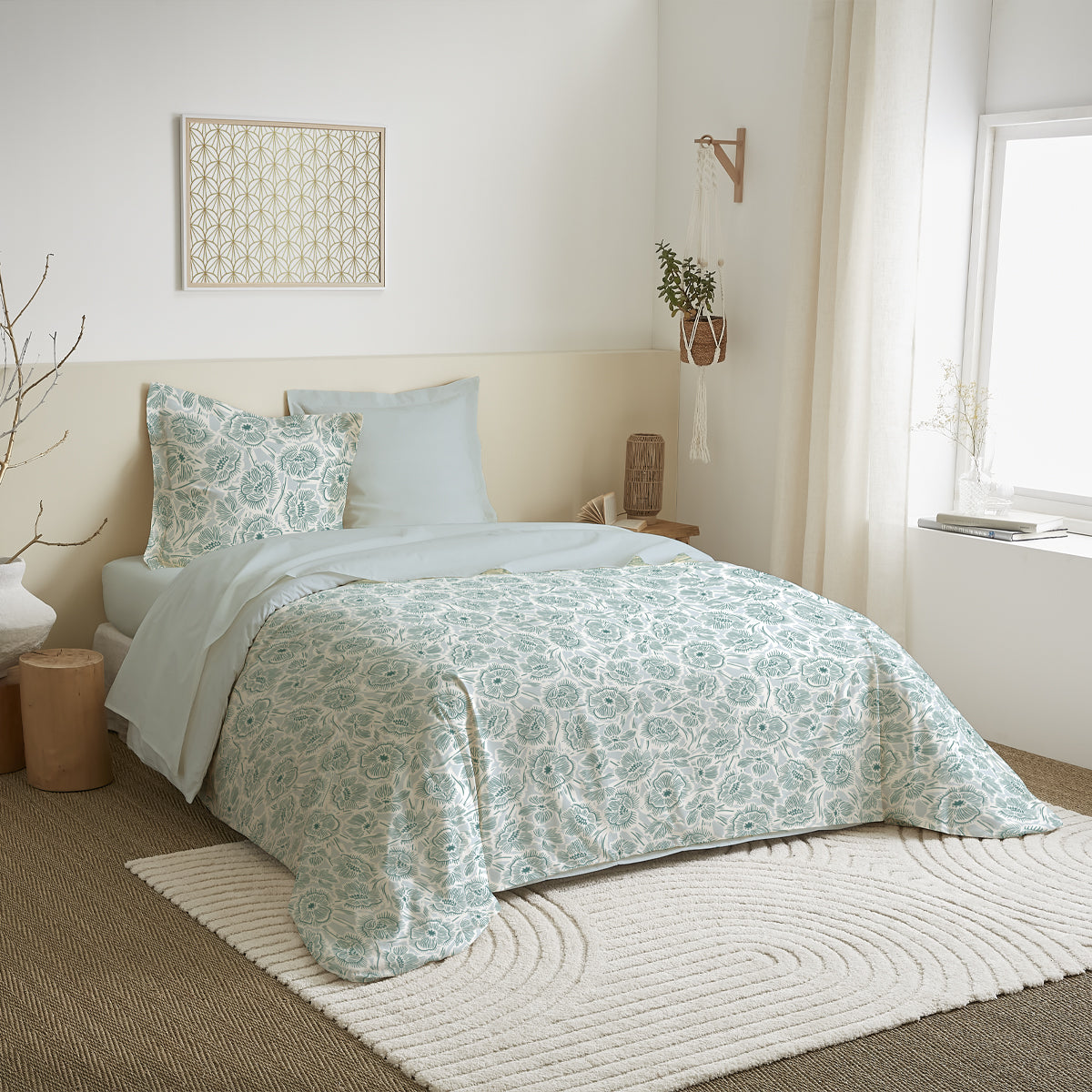 Pack Complet Housse de couette  Imprimé 240 x 220 cm - Drap housse 140 x 190 cm 9 modèles au choix