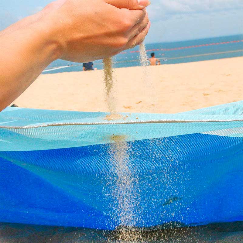 Serviette de plage  drap anti-sable avec crochet - 150 x 200 cm