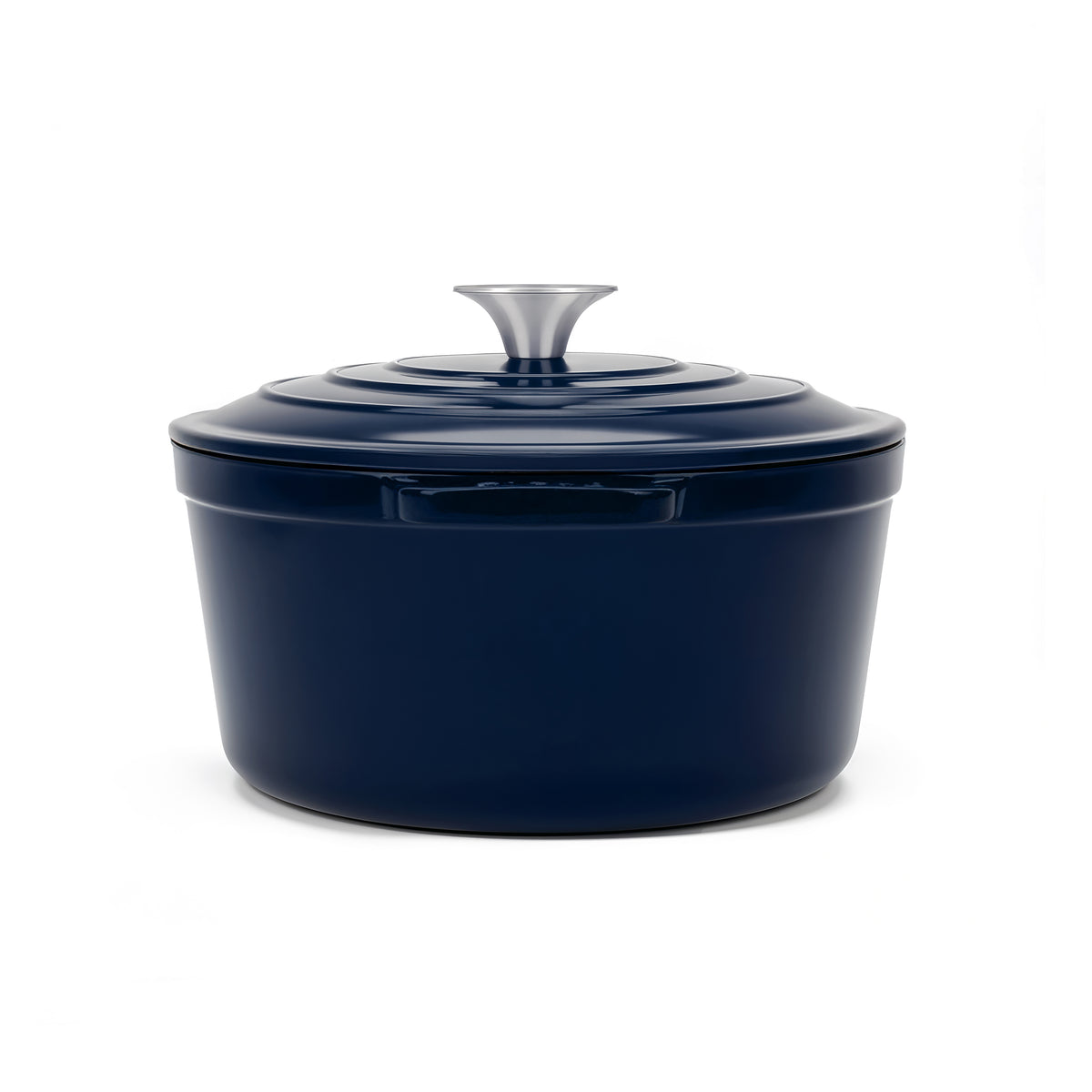Cocotte en fonte ronde 22cm bleue