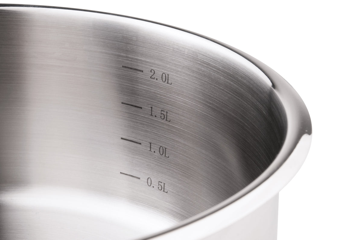 Batterie de cuisine 10 pièces tous feux dont induction acier inoxydable