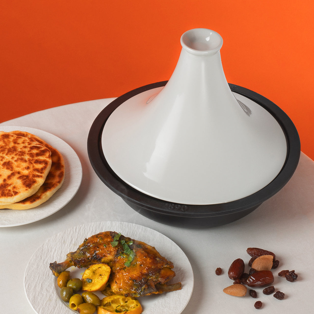 Tajine en fonte  2,5 L Beige