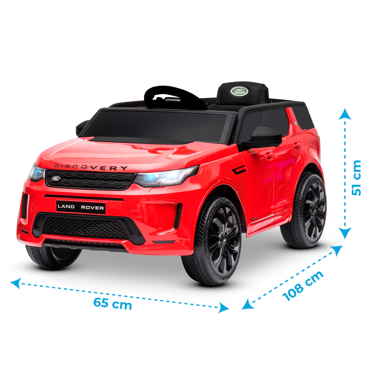 Voiture SUV électrique Land Rover Discovery Rouge - 36m+