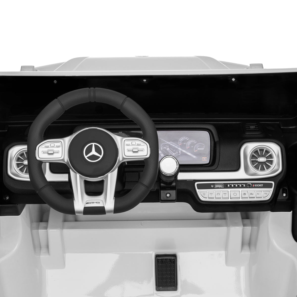 4x4 électrique Mercedes-Benz AMG63 Blanc - 36m+