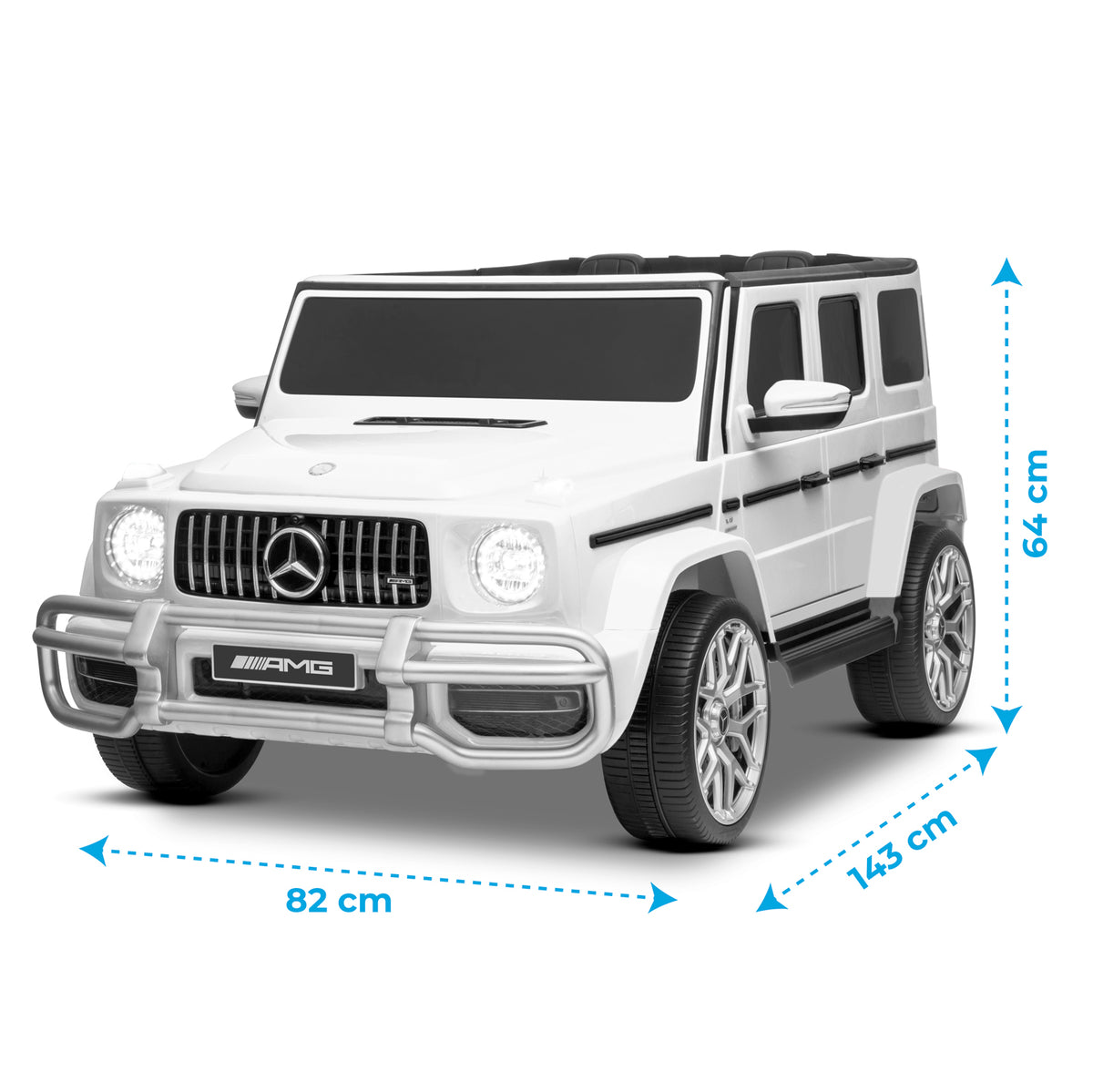4x4 électrique Mercedes-Benz AMG63 Blanc - 36m+