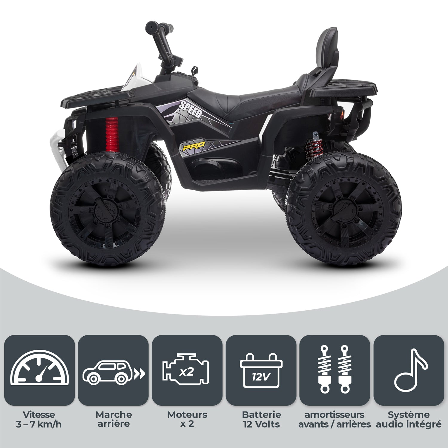 Quad électrique Blanc - 36m+