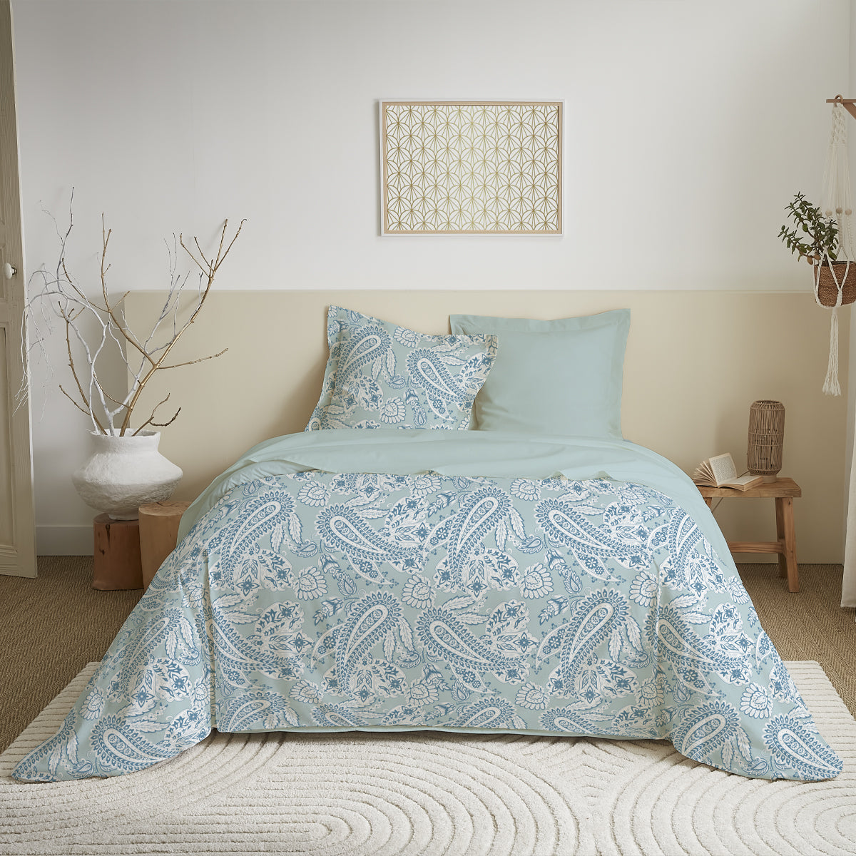 Pack Complet Housse de couette  Imprimé 240 x 220 cm - Drap housse 140 x 190 cm 9 modèles au choix