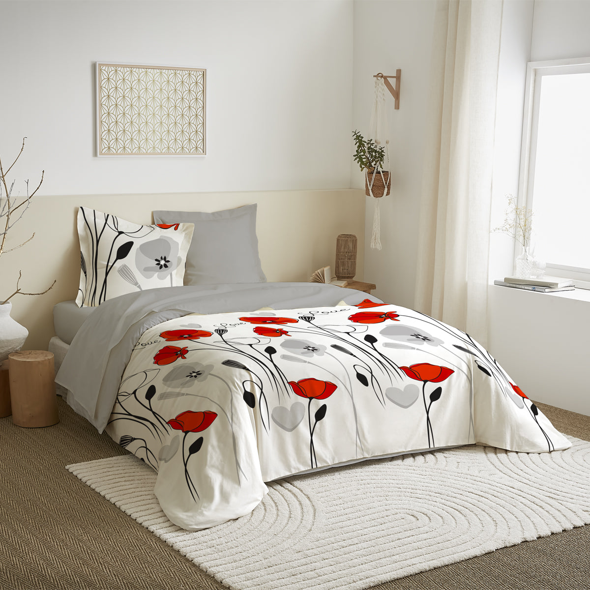 Parure de couette réversible pour lit 240 x 220 cm 13 modèles au choix