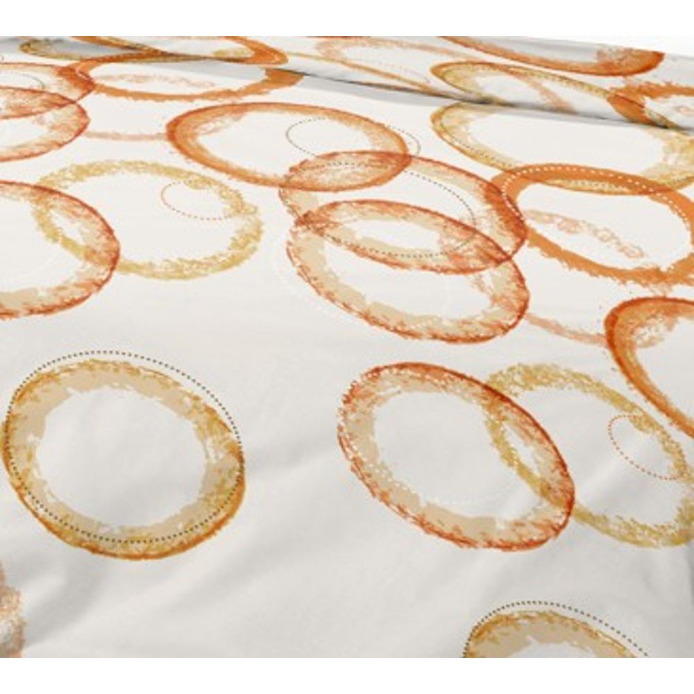 Parure de couette 3 pièces "Louna" 240 x 220 cm Circle Orange