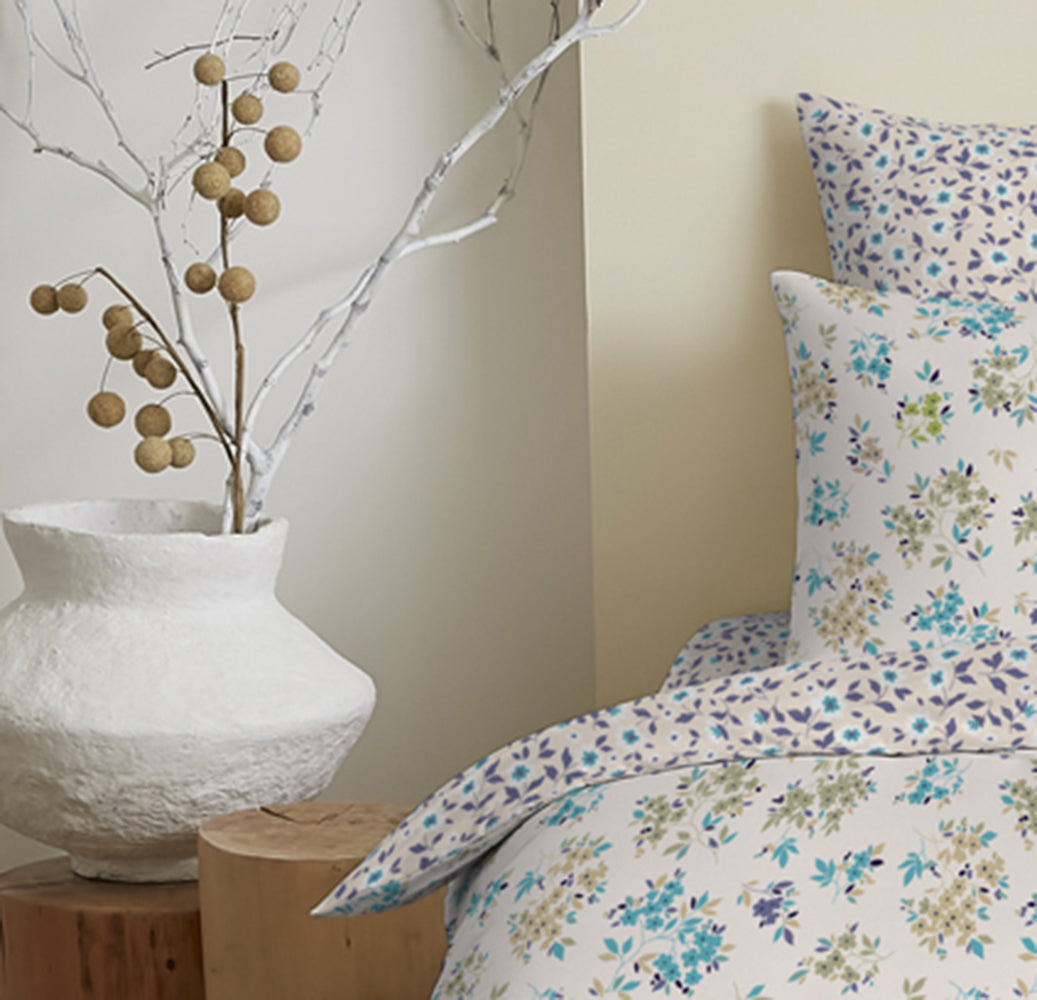 Pack 4 Pièces Housse de couette  Imprimé 140 x 200 cm - Drap housse 90 x 190 cm - 100% Coton 57 Fils