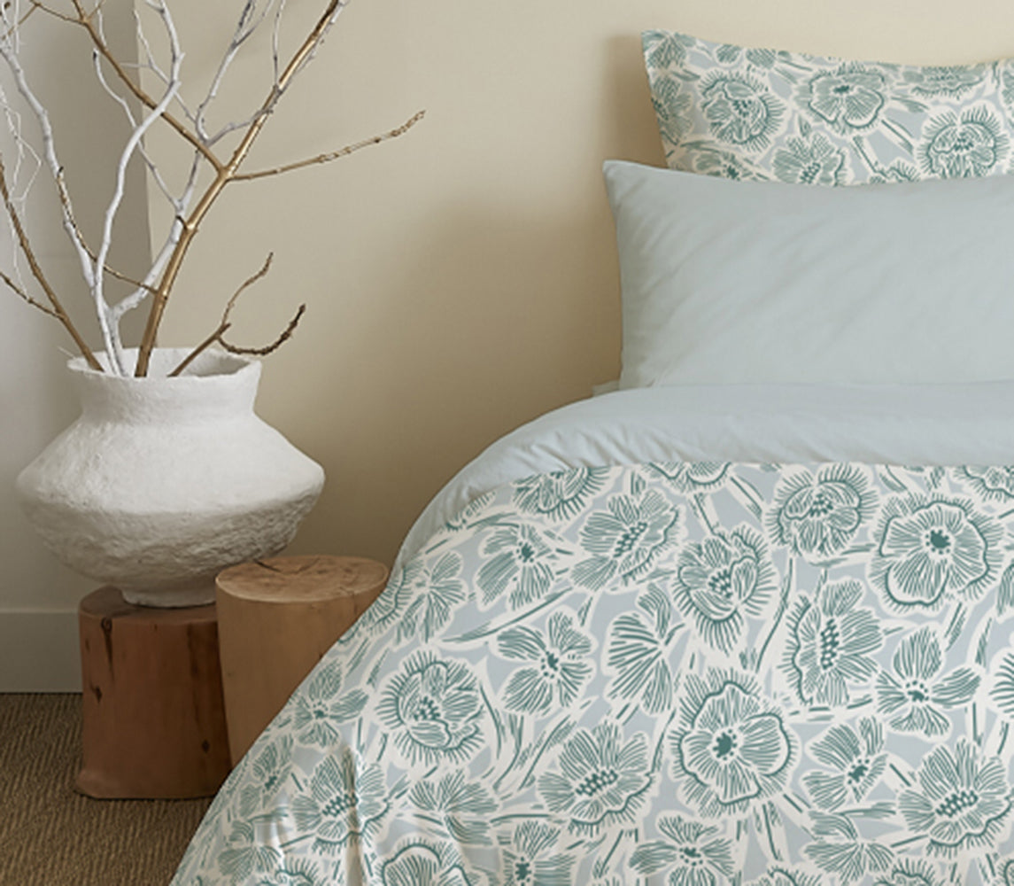 Pack 4 Pièces Housse de couette  Imprimé 140 x 200 cm - Drap housse 90 x 190 cm - 100% Coton 57 Fils