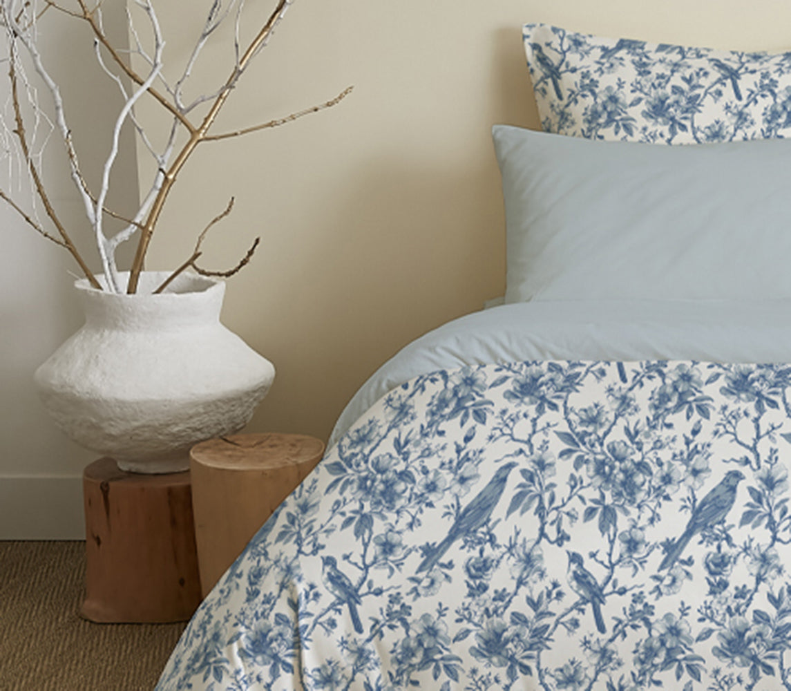 Pack 6 pièces Housse de couette Imprimé 220 x 240 cm - Drap housse 140 x 190 cm - 100% Coton 57 Fils