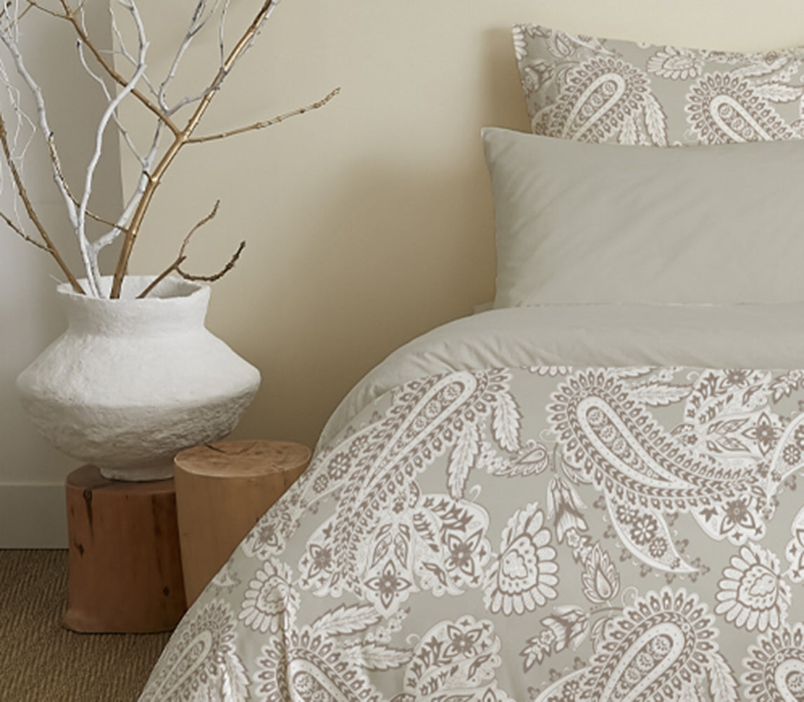 Pack 6 pièces Housse de couette Imprimé 220 x 240 cm - Drap housse 140 x 190 cm - 100% Coton 57 Fils