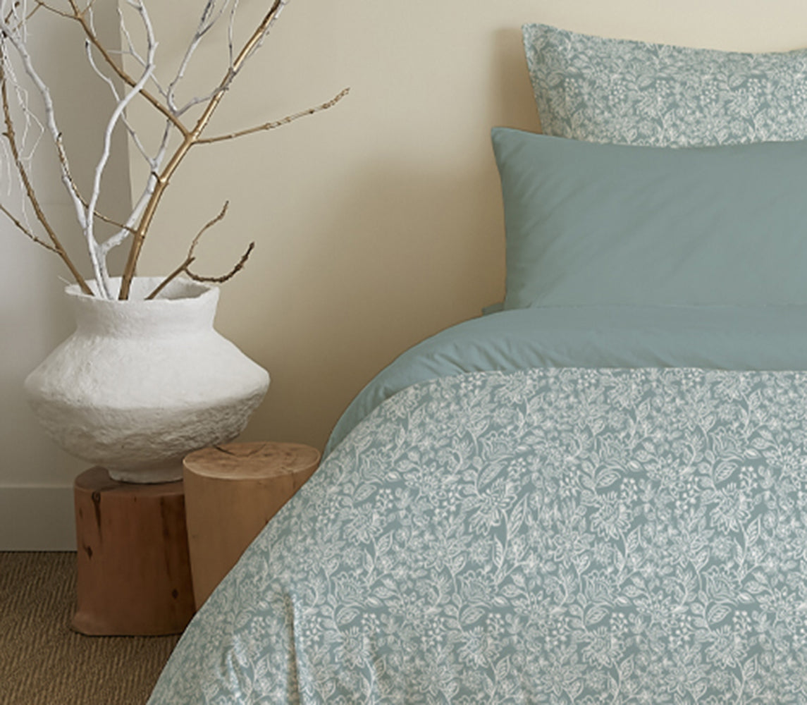 Pack 6 pièces Housse de couette Imprimé 220 x 240 cm - Drap housse 140 x 190 cm - 100% Coton 57 Fils