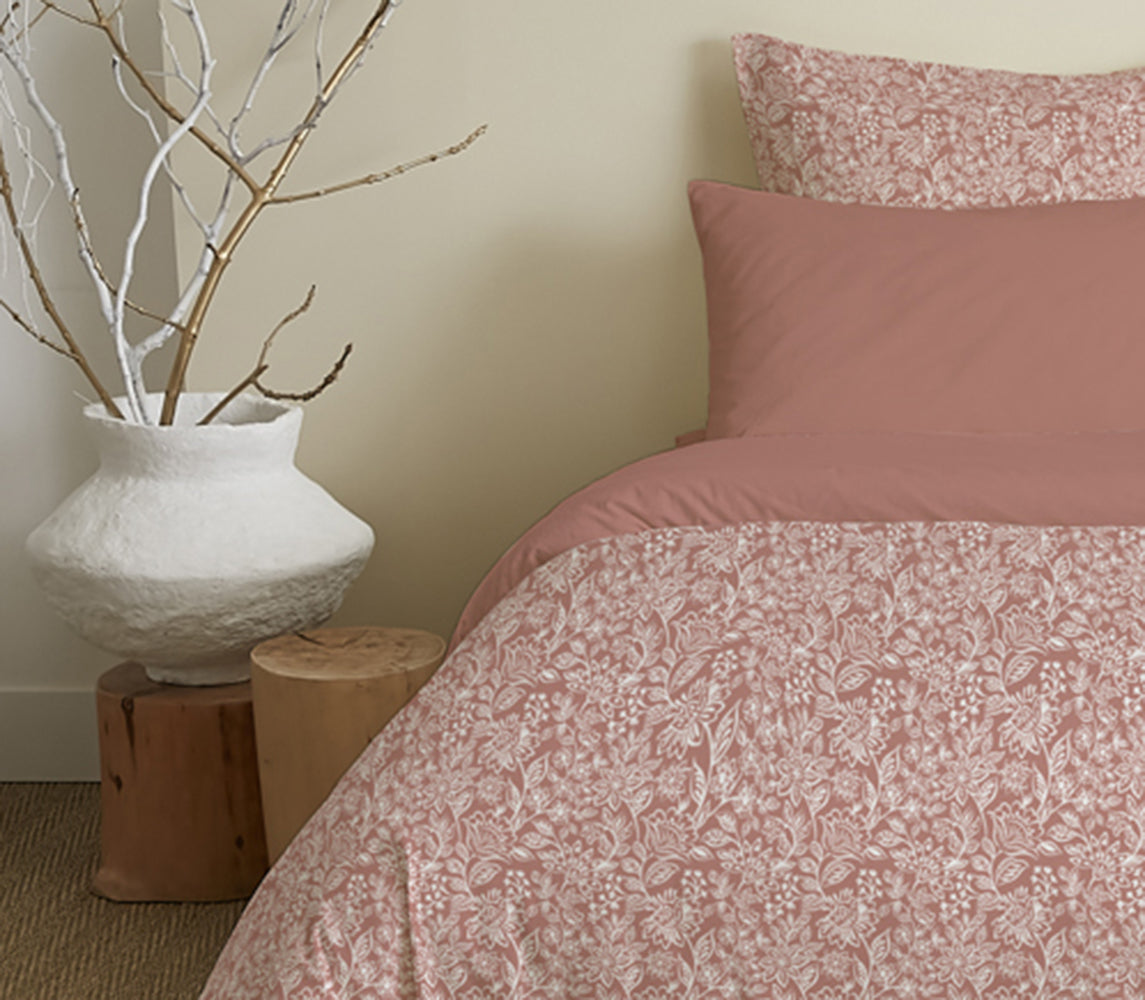 Pack 6 pièces Housse de couette Imprimé 240 x 260 cm - Drap housse 180 x 200 cm - 100% Coton 57 Fils