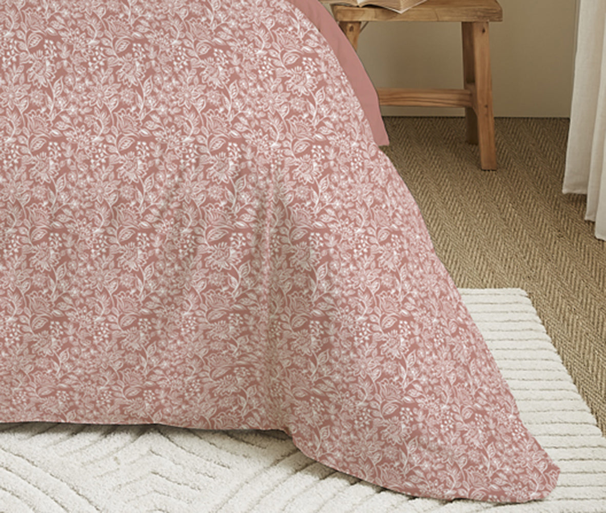 Pack 6 pièces Housse de couette Imprimé 220 x 240 cm - Drap housse 160 x 200 cm - 100% Coton 57 Fils