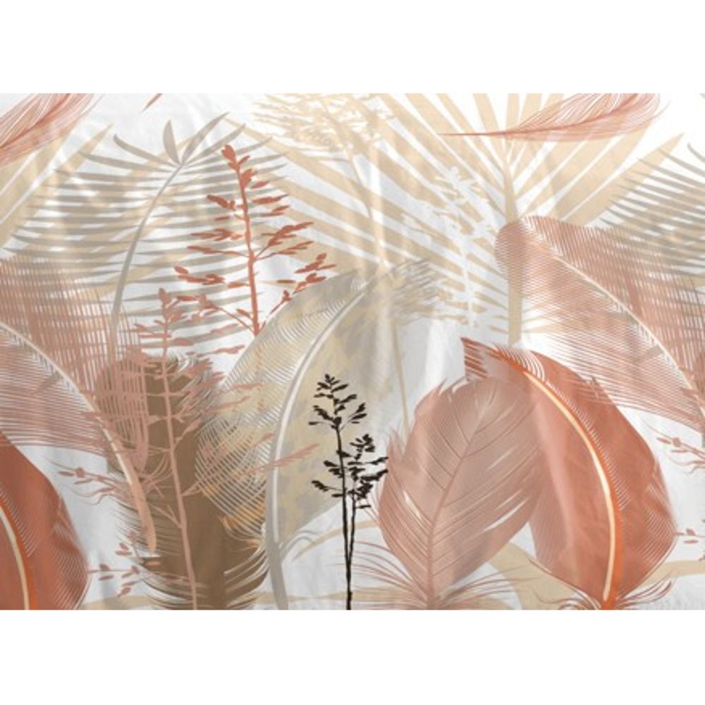 Parure de draps  4 pièces "Louna" drap housse 160 Plumes Multi