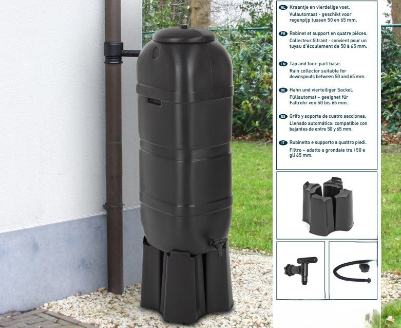 Réservoir d'eau de pluie noir - 100 litres