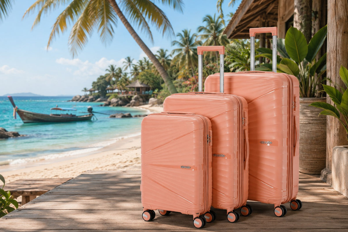 Lot de 3 - Grande valise, week-end et cabine Vela