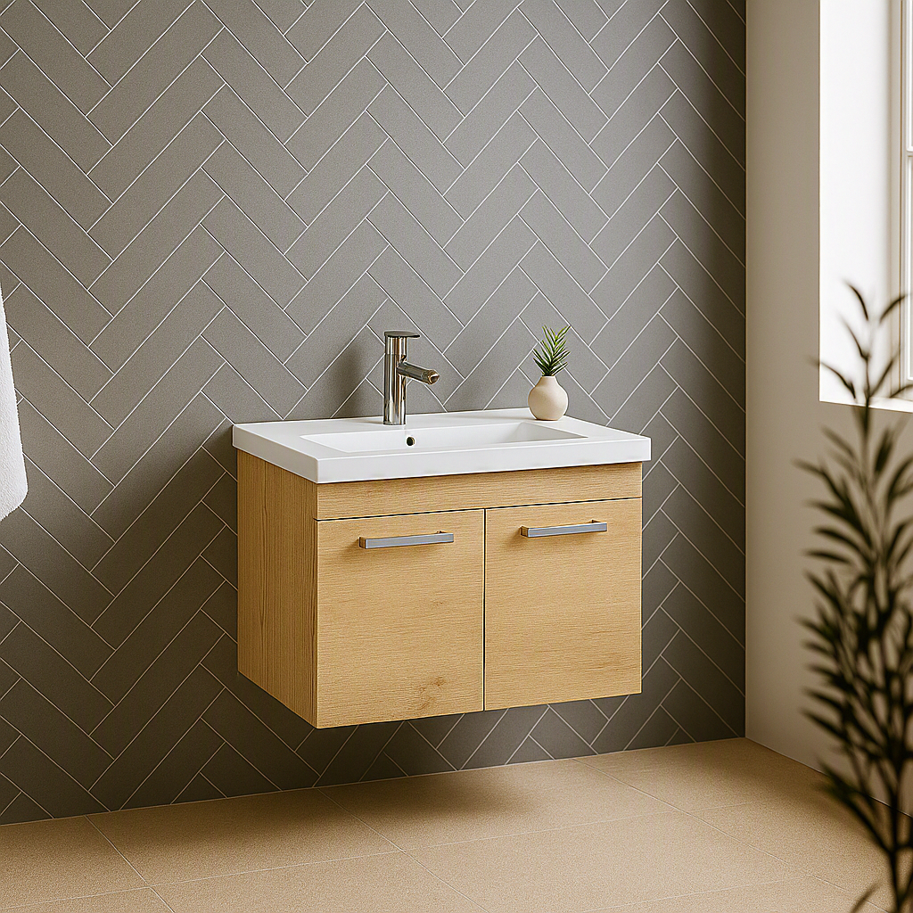 Meuble simple vasque Rubite 2 portes 60 cm