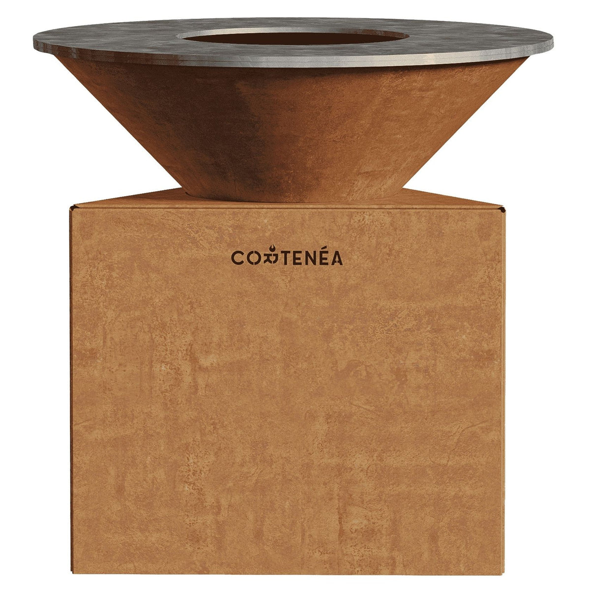 Brasero plancha en acier Corten - Tradition 100 cm