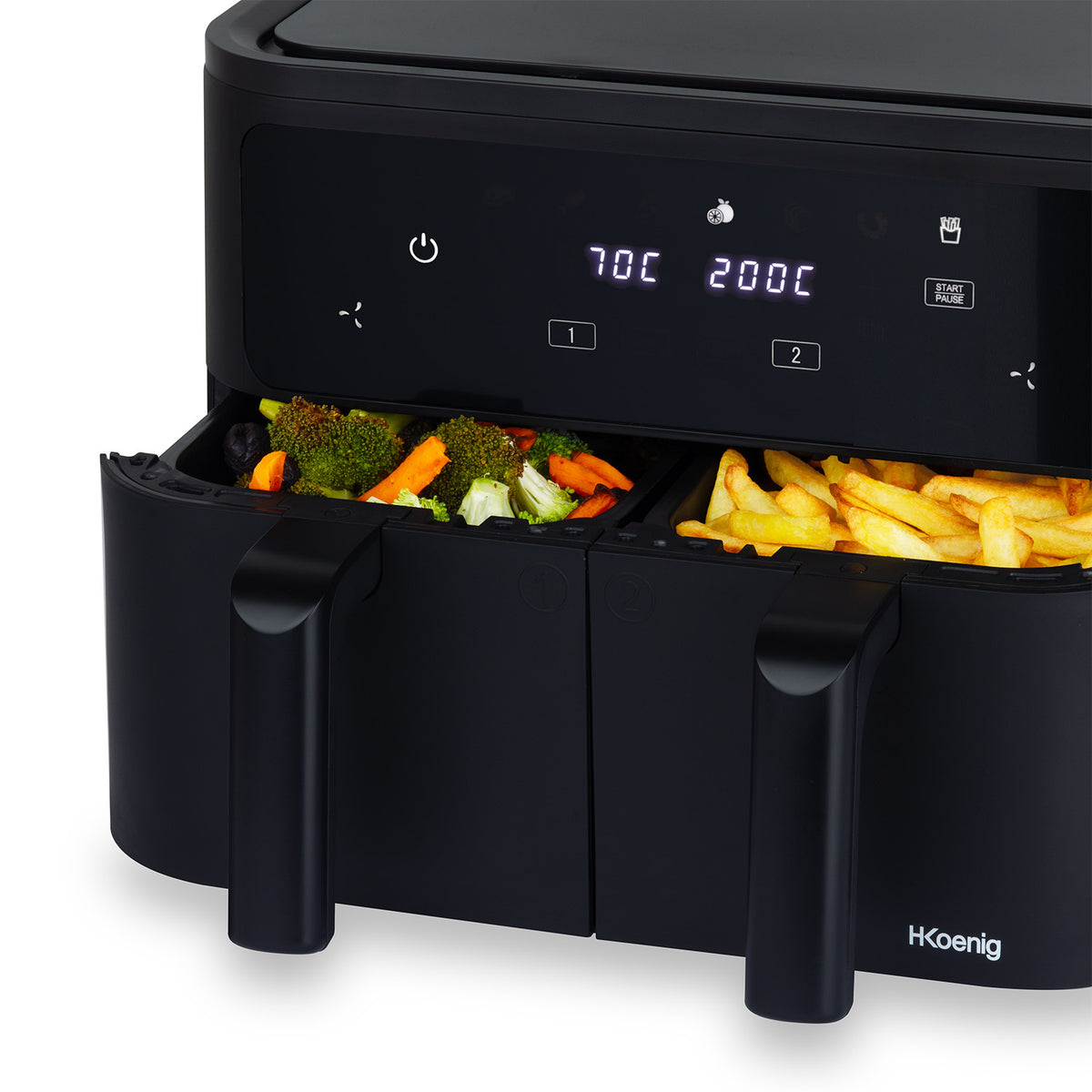 Friteuse sans huile double 2x4,5L