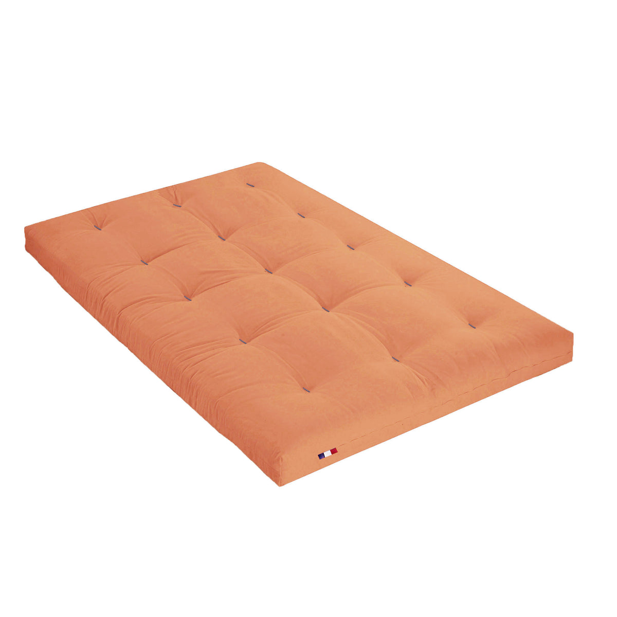 Matelas futon coton et fibres recyclés - Goyave - 140 x 190 cm