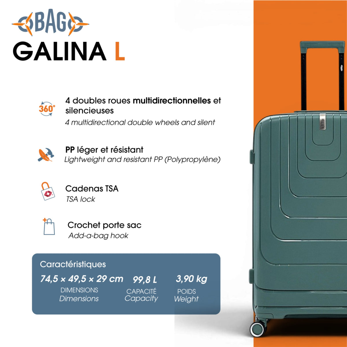 Grande valise Galina