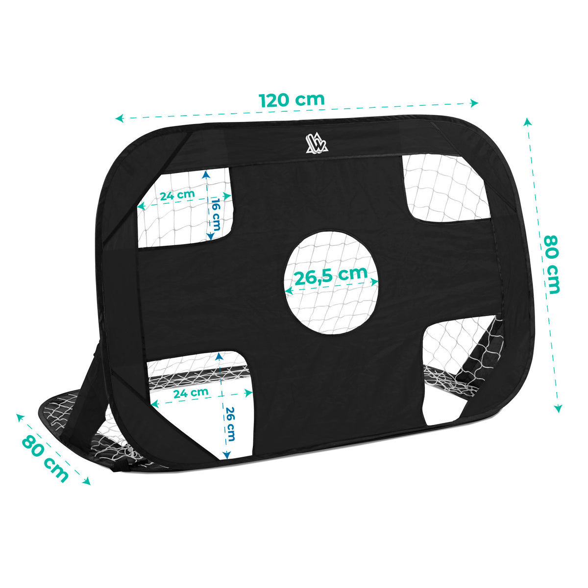 Lot de 2 buts de foot pop-up 120 x 80 cm SPEEDY GOAL