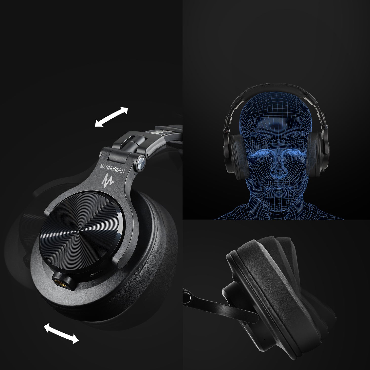 Casque Bluetooth H6 – Son haute fidélité & 72 h d'autonomie - noir