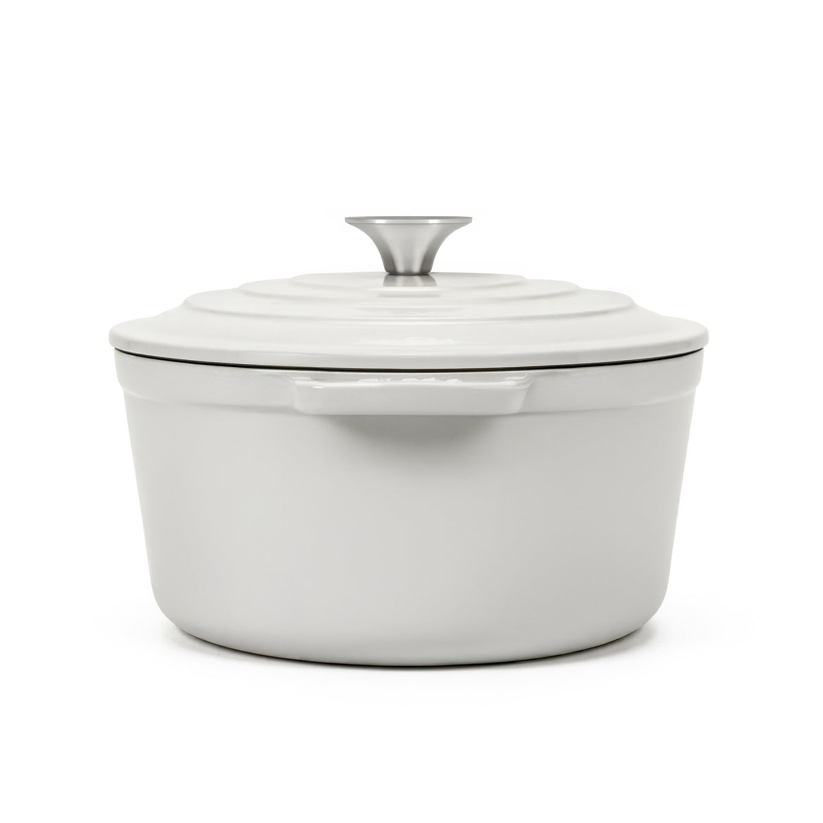 Cocotte en fonte ronde 25cm beige