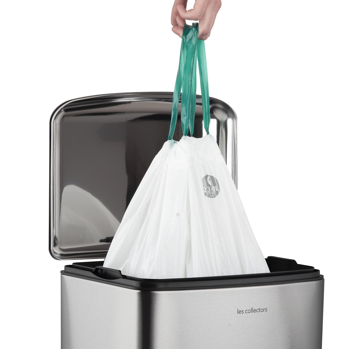 Poubelle pédale 30L - édition inox