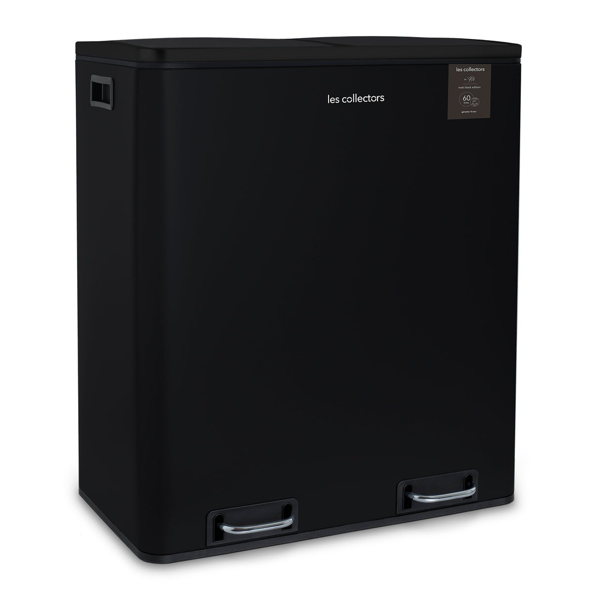 Poubelle de tri 2x30L Noir