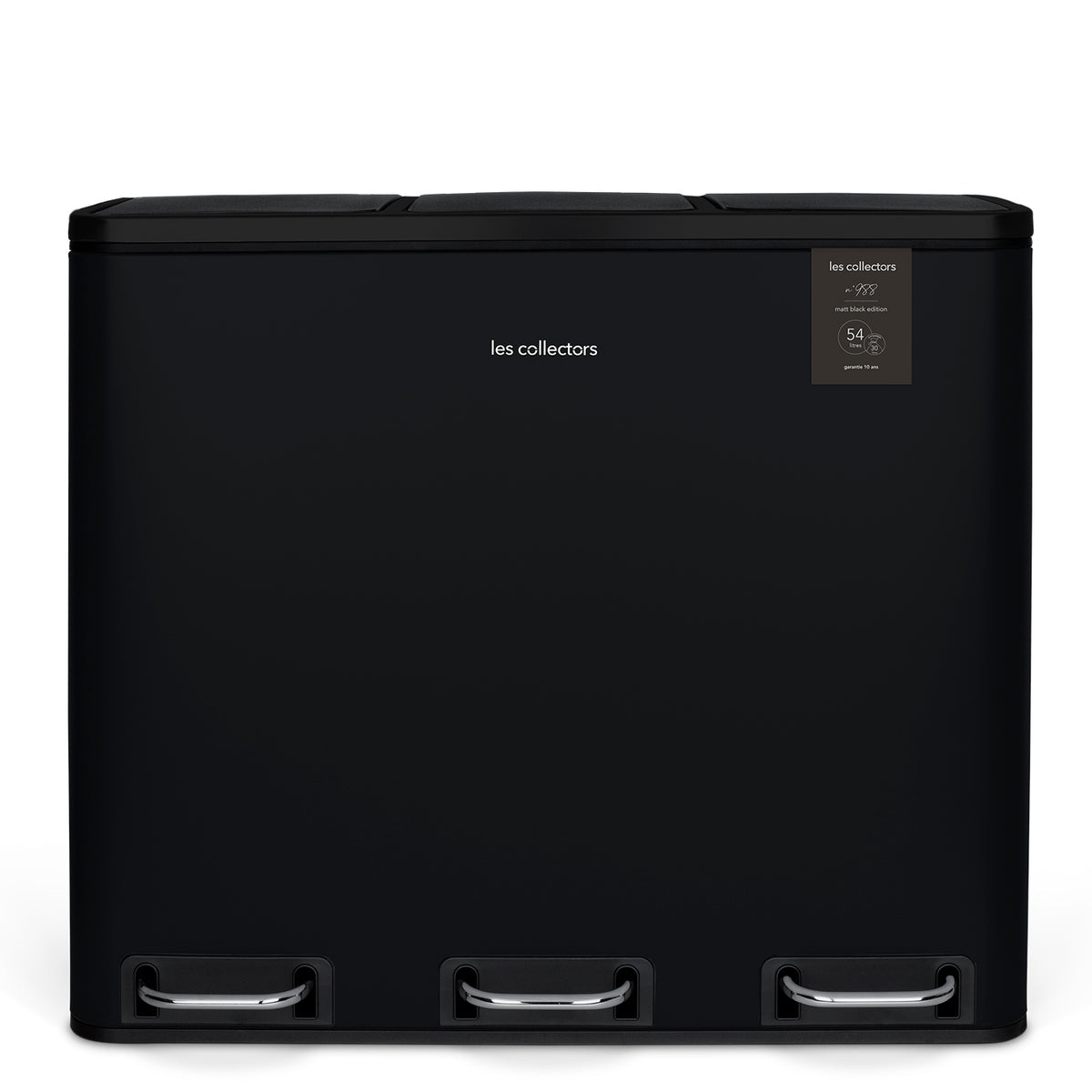 Poubelle de tri 3x18L Noir